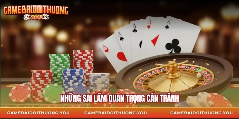 Những sai lầm quan trọng cần tránh